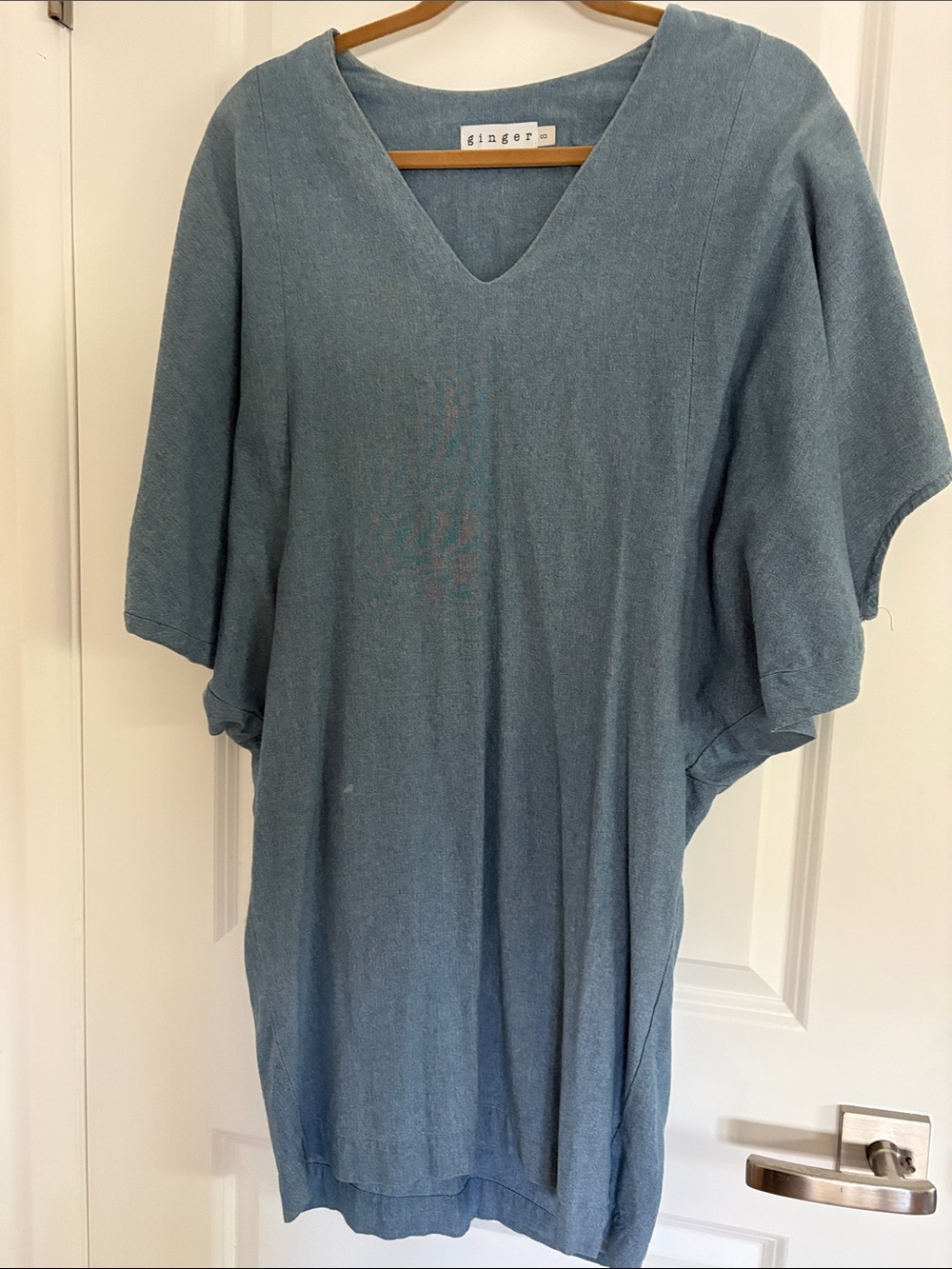 Ginger Slate Blue V-Neck Tunic